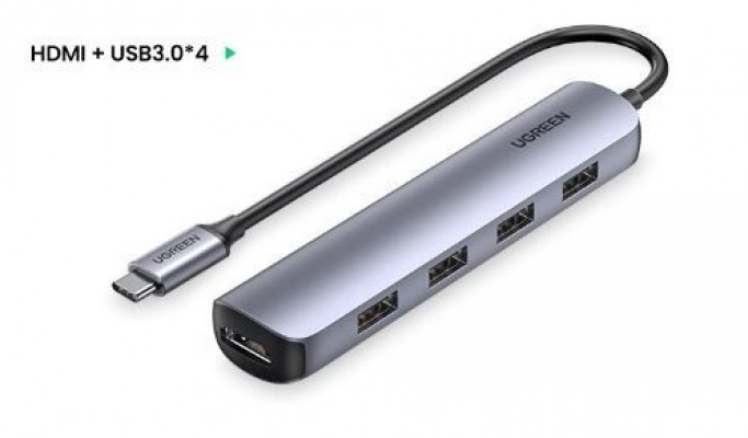 UGREEN Hub 5 In 1 HDMI Model Type C 4K 60Hz