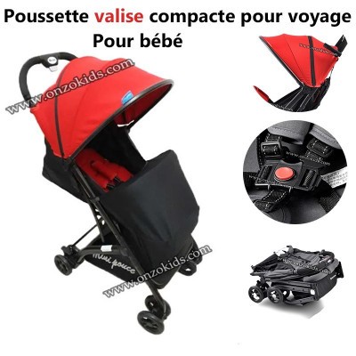 Poussette valise compacte pour voyage pour bébé | Mini pouce