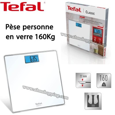Pèse personne en verre 160Kg | Tefal Classic