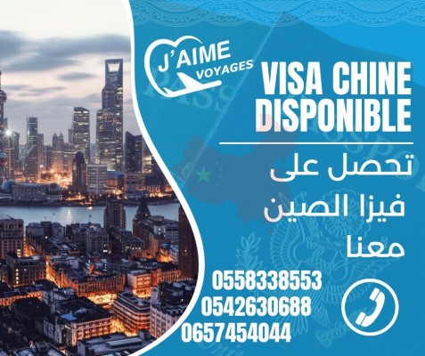 DISPONIBLE VISA LA CHINE