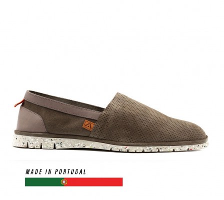 AMBITIOUS AMBER Perforated Suede Slip-On