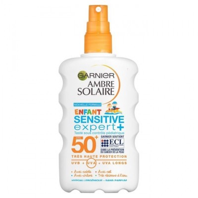 Garnier Ecran Totale, Ambre Solaire Enfant – Sensitive Expert + Fps 50+