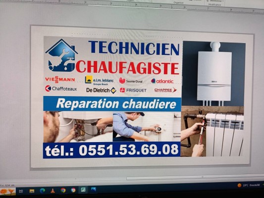 Reparation tous type de chaudière 24/2