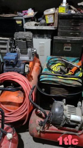 Compresseur, poste à soudure, perceuse