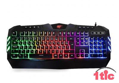 Clavier Gaming rétroéclairé Havit KB861L RGB لوحة مفاتيح الألعاب