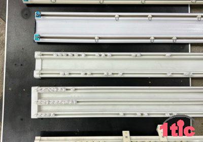 Tringles plafond chemin de fer plusieurs modèles simple double triple en aluminium et PVC dure.