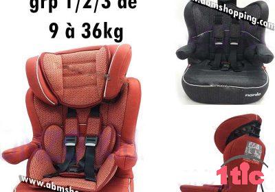 Siège auto bébé Isofix Grp 1 _2 _3 De 9 à 36 Kg _Nania