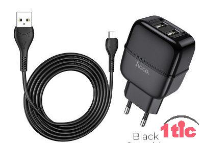 CHARGEUR HOCO C77A TYPE-USB – NOIR