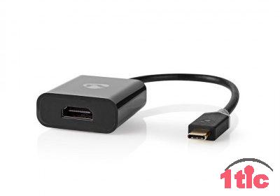 Câble adaptateur Nedis Type-C (USB-C) vers sortie HDMI, plaquer or.