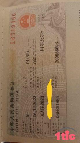 disponible visa la chine