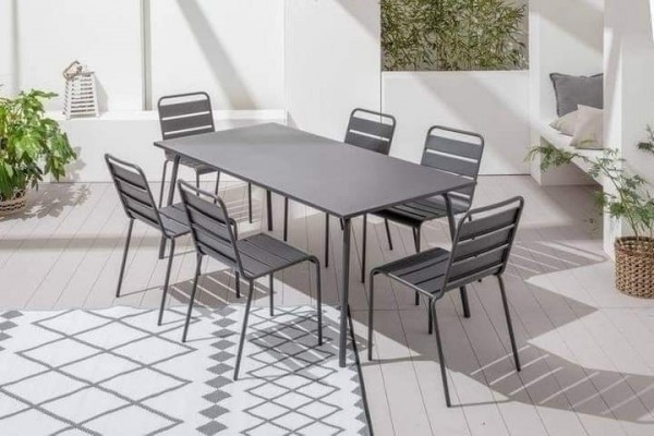 Table de terrasse, jardin et cafétérias (produit importé)