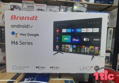 PRO?OTION TV BRANDT 55 H6 SMART 4K UHD ANDROID 11  HEY GOOGLE FRAMLESS